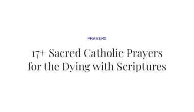 17+ Sacred Catholic Prayers for the Dying with Scriptures